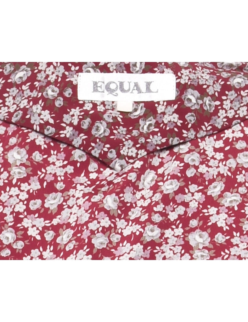 Floral Print Dress - L