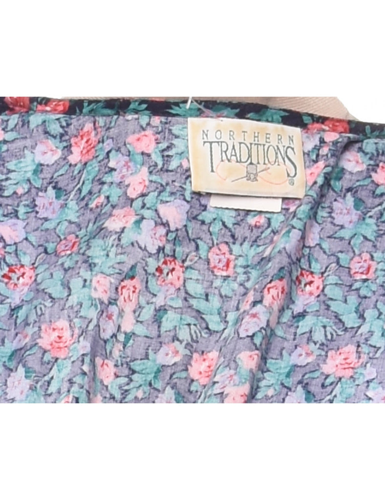 Floral Print Dress - M