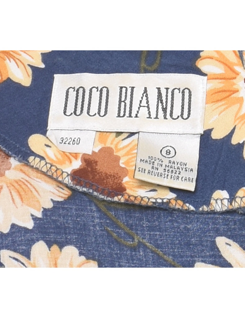 Floral Print Dress - L