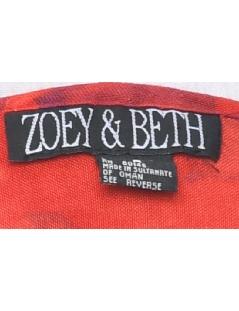 Floral Print Dress - M