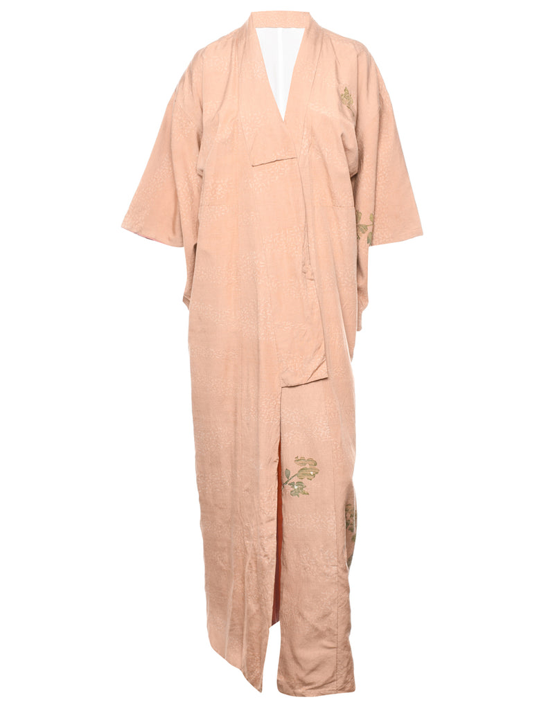 Floral Print Full Length Kimono - L