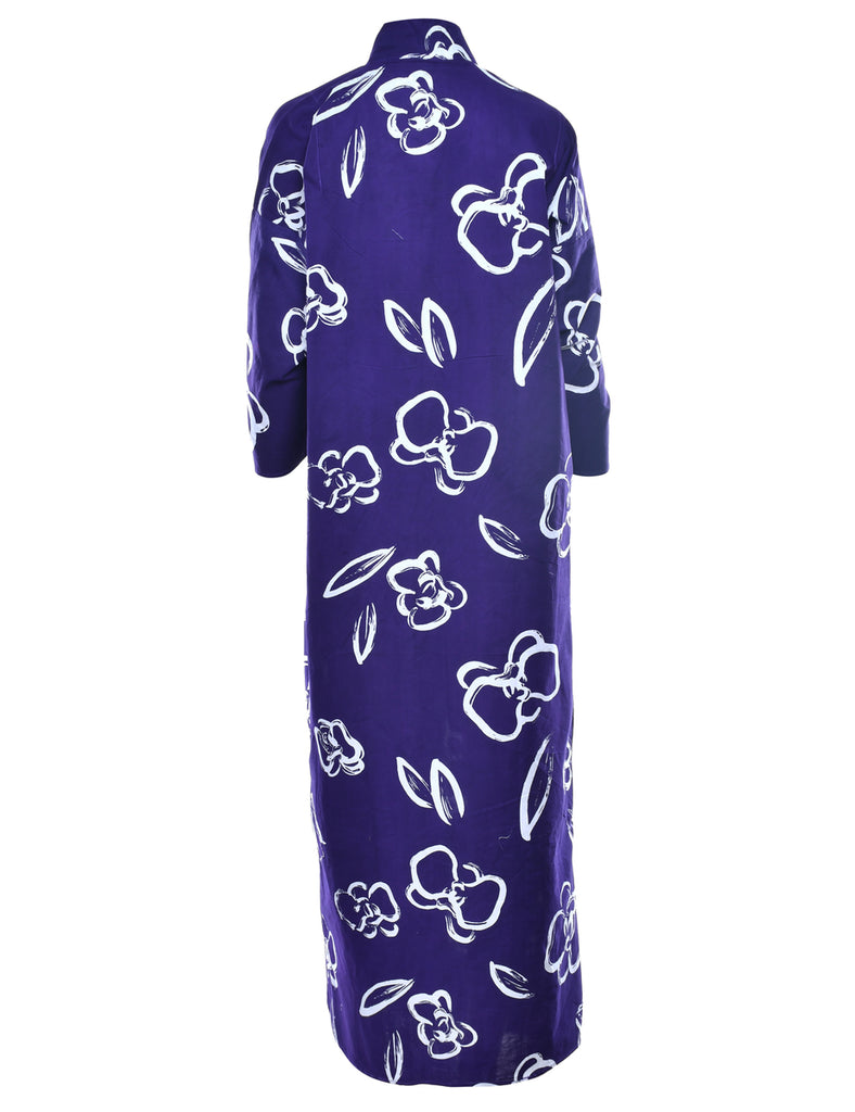 Floral Print Full Length Kimono - L