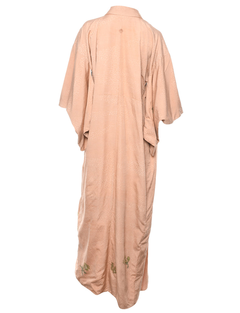 Floral Print Full Length Kimono - L