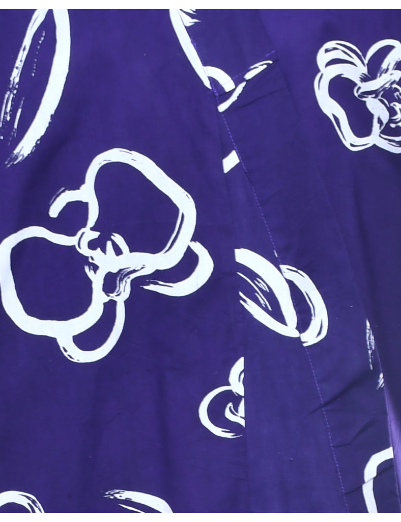 Floral Print Full Length Kimono - L