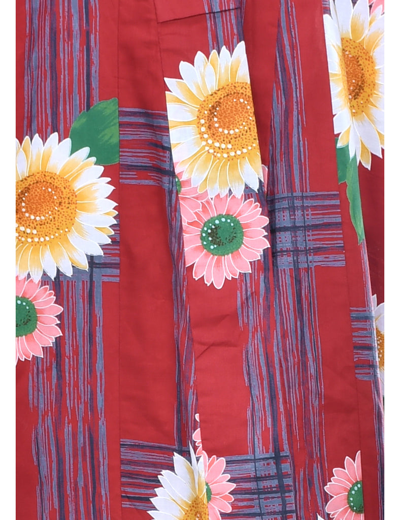 Floral Print Full Length Kimono - L