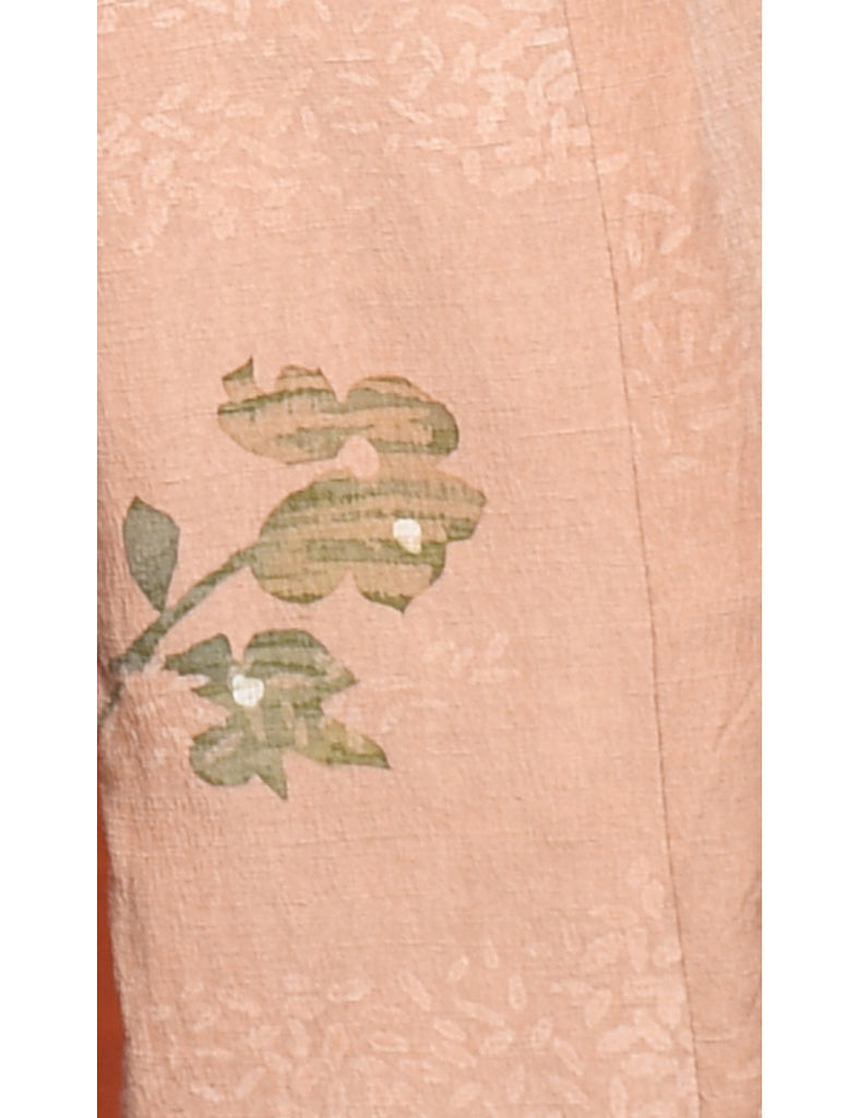 Floral Print Full Length Kimono - L