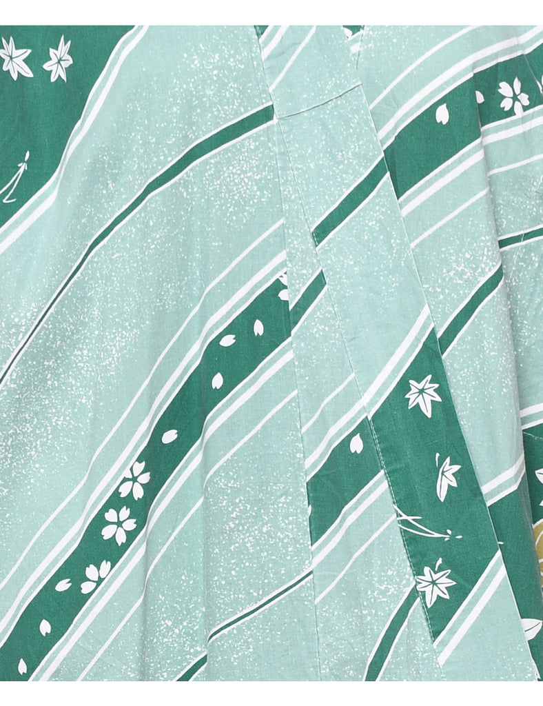 Floral Print Full Length Kimono - L