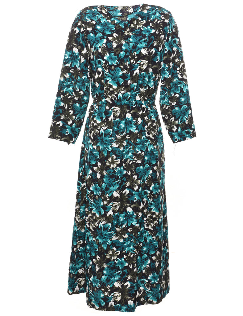 Floral Print Maxi Dress - M