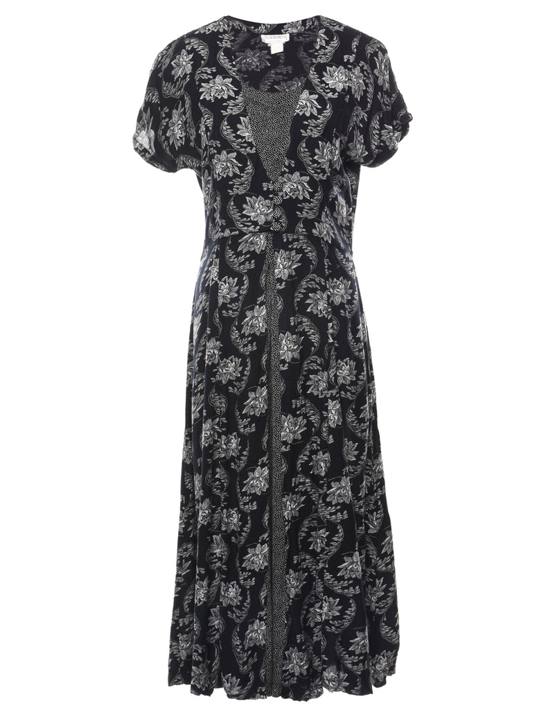 Floral Print Maxi Dress - M