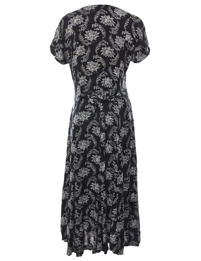 Floral Print Maxi Dress - M