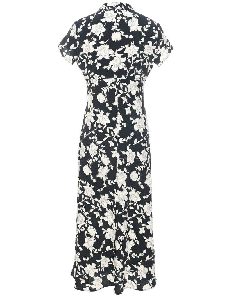 Floral Print Maxi Dress - M