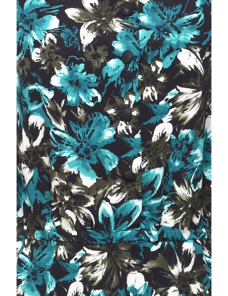 Floral Print Maxi Dress - M