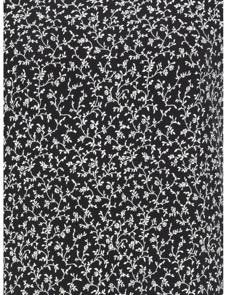 Floral Print Maxi Dress - M