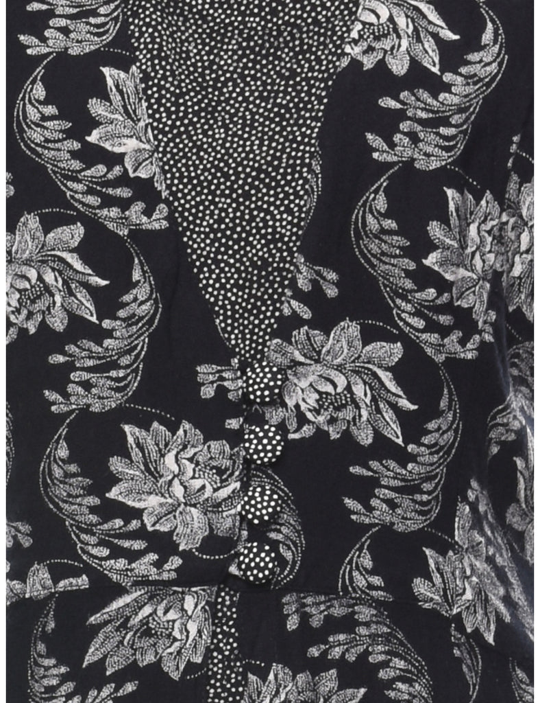 Floral Print Maxi Dress - M