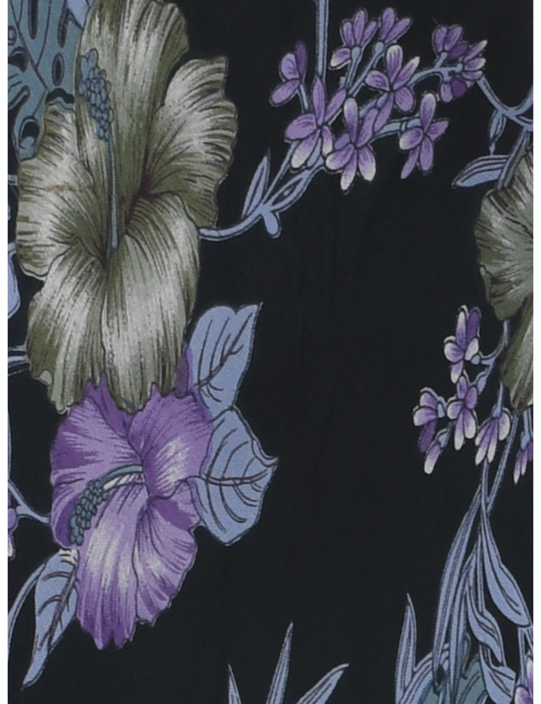 Floral Print Maxi Dress - M