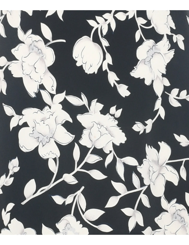 Floral Print Maxi Dress - M