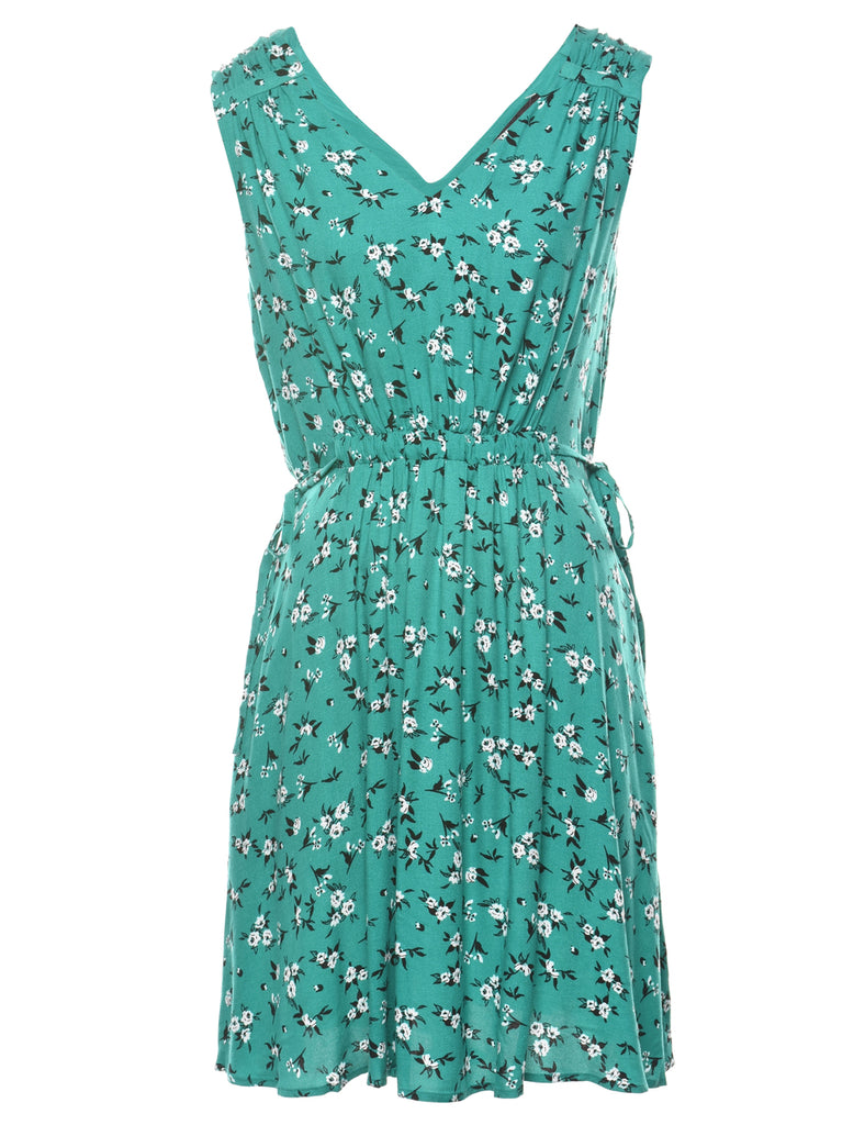 Floral Print Mini Dress - S