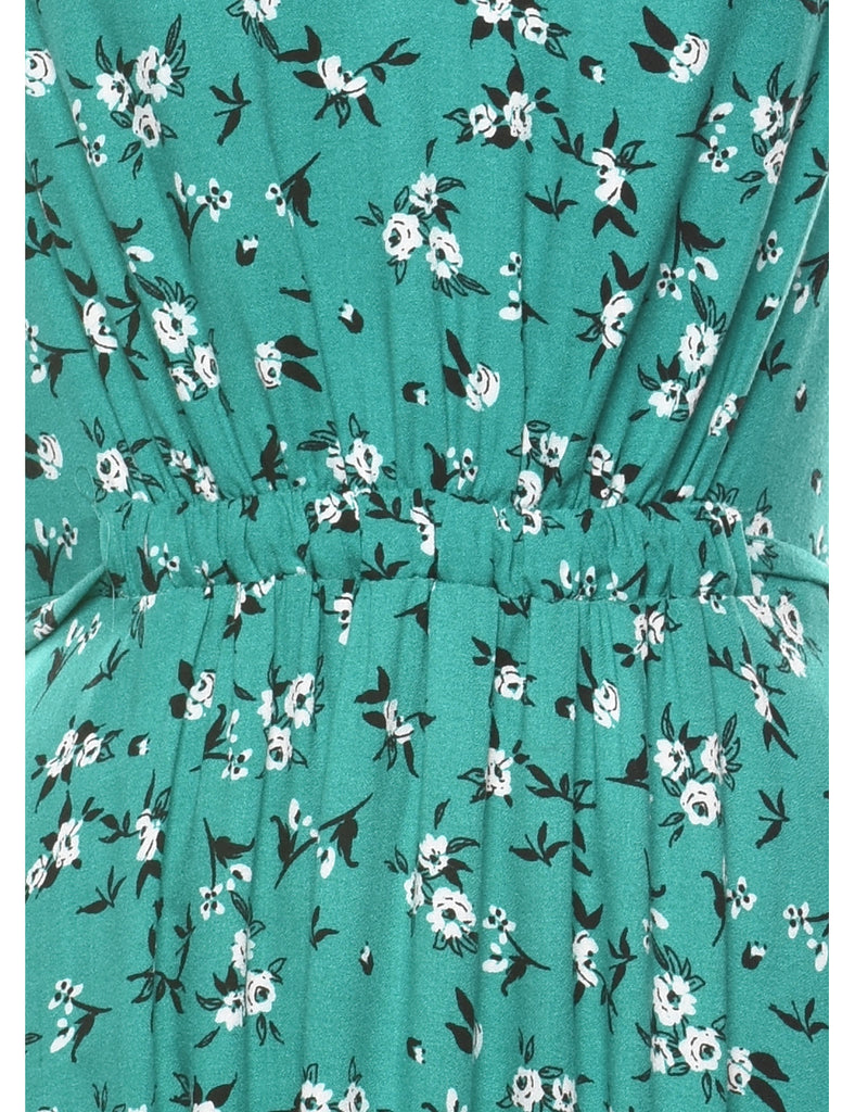 Floral Print Mini Dress - S