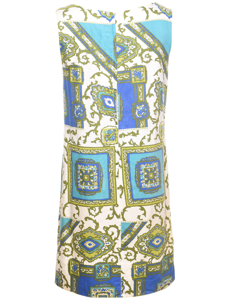 Floral Print Multi-Colour 1960s Dress - M