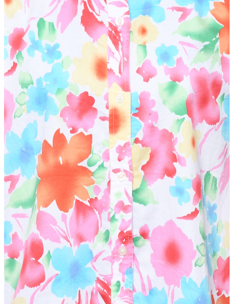 Floral Print Shirt - L