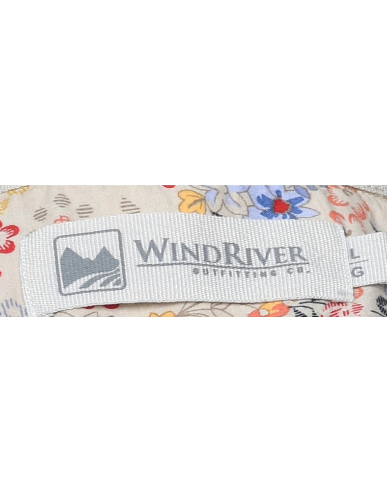 Floral Print Shirt - L