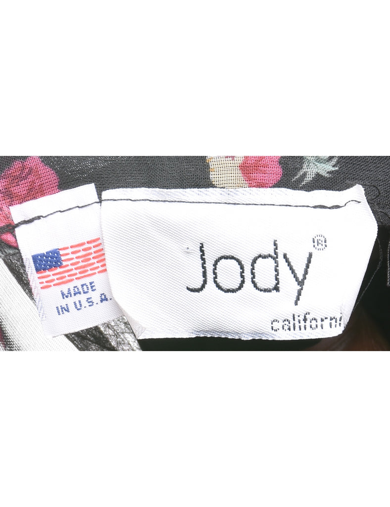 Floral Print Skater Dress - S