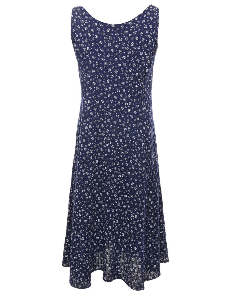 Floral Print Sleevelesss Dress - S