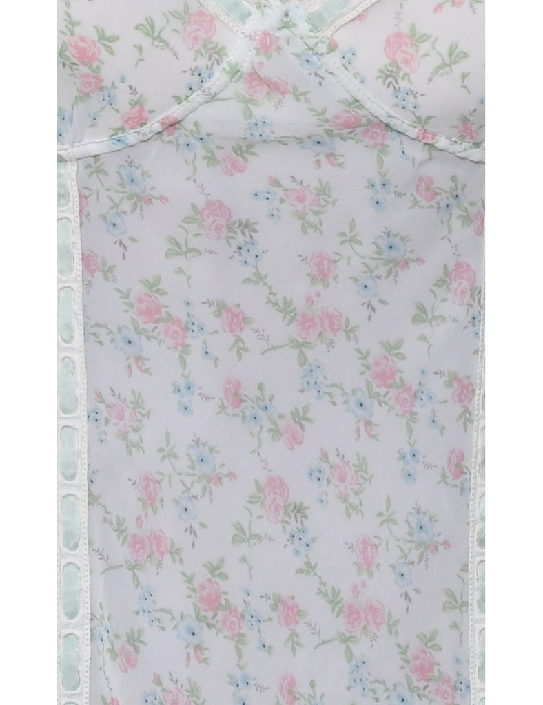 Floral Print Slip - XS