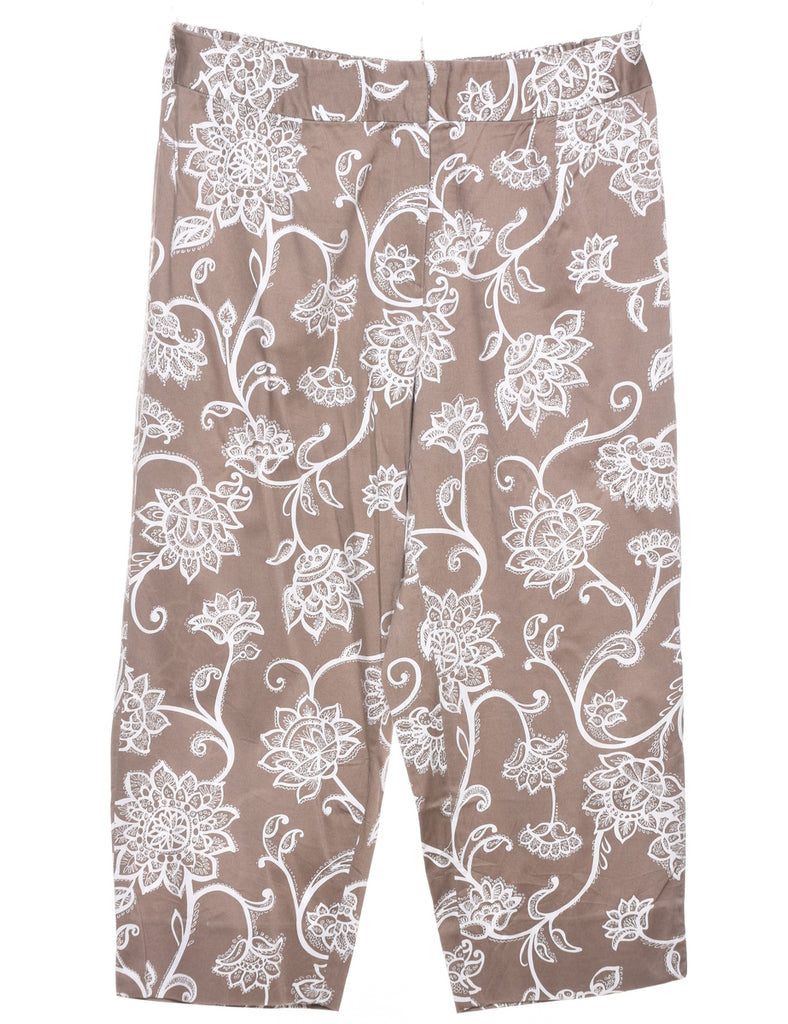 Floral Print Trousers - W31 L23