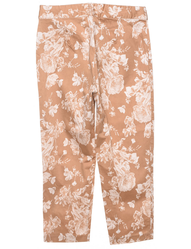 Floral Print Trousers - W32 L25