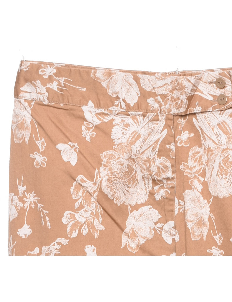Floral Print Trousers - W32 L25