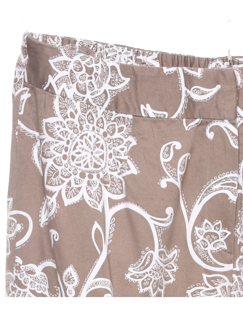 Floral Print Trousers - W31 L23