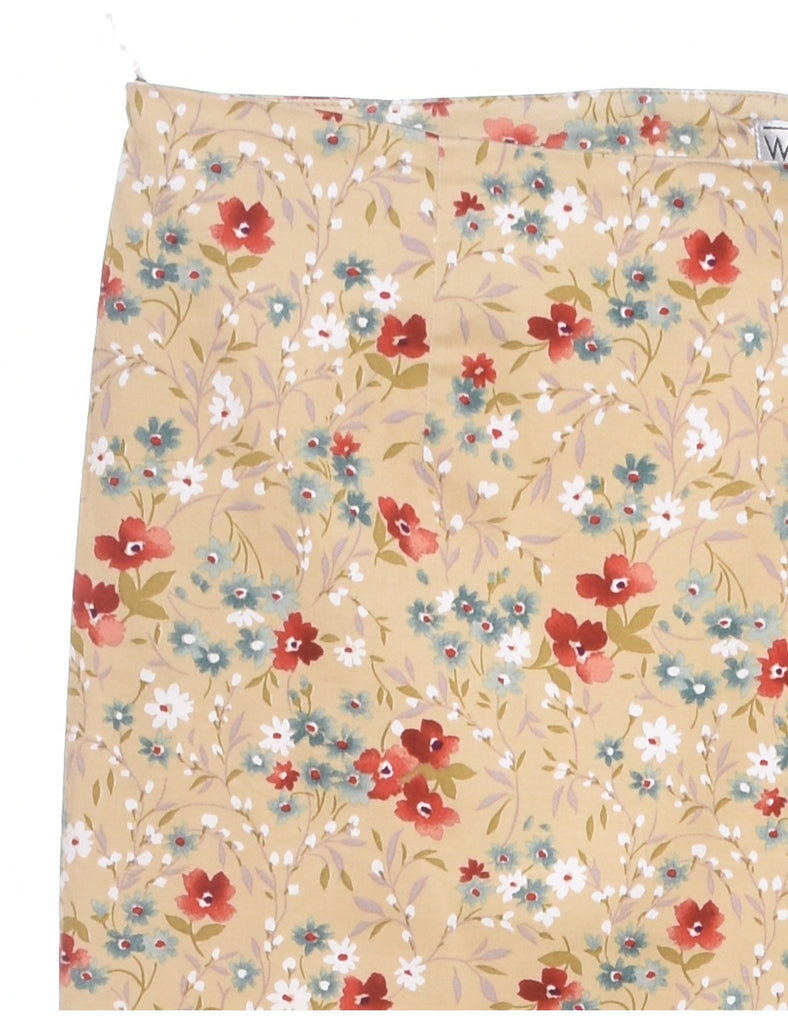 Floral Print Trousers - W33 L25