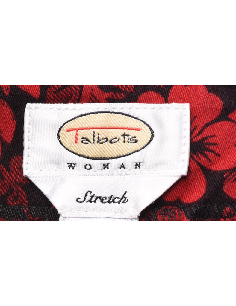 Floral Print Trousers - W34 L28