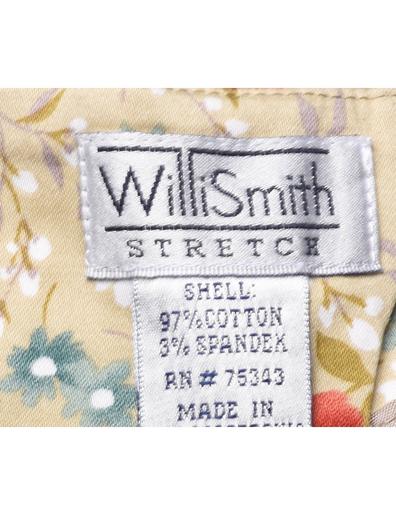 Floral Print Trousers - W33 L25