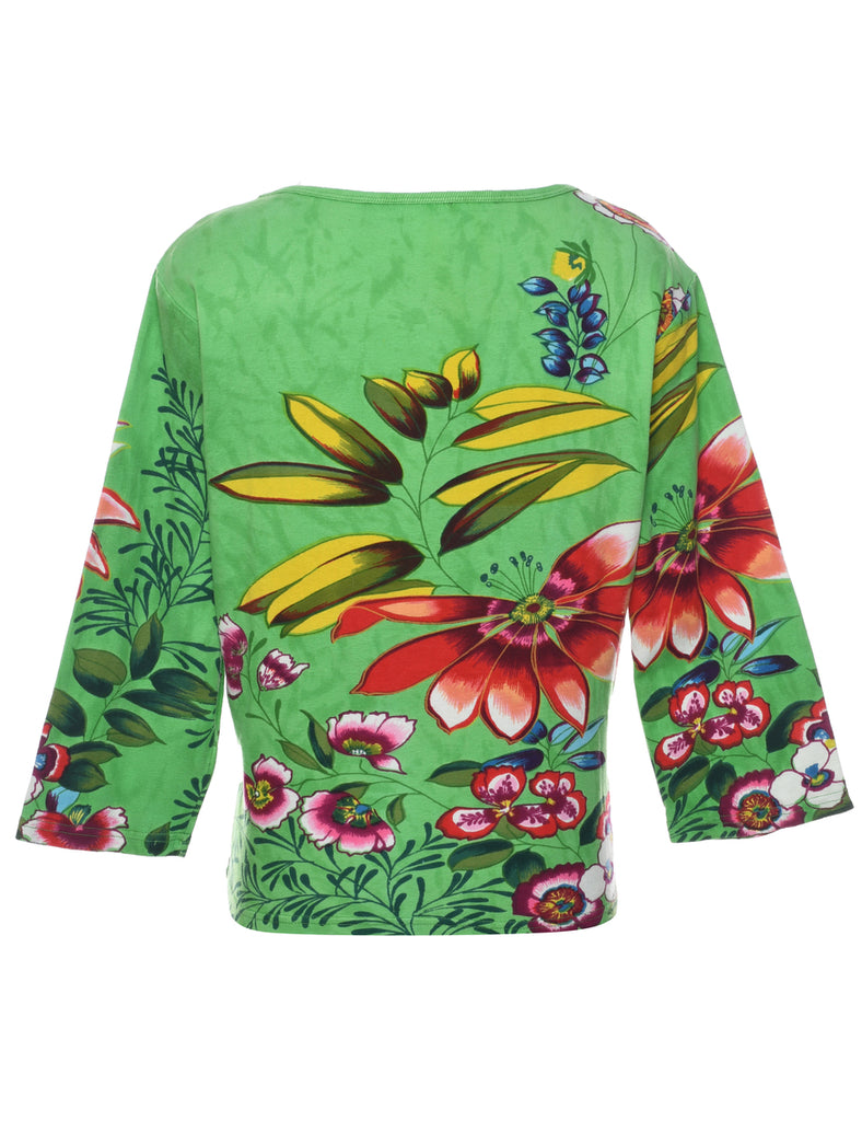 Floral Printed T-shirt - XL