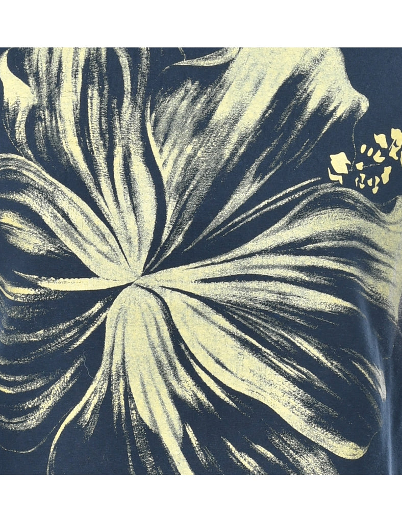 Floral Printed T-shirt - L