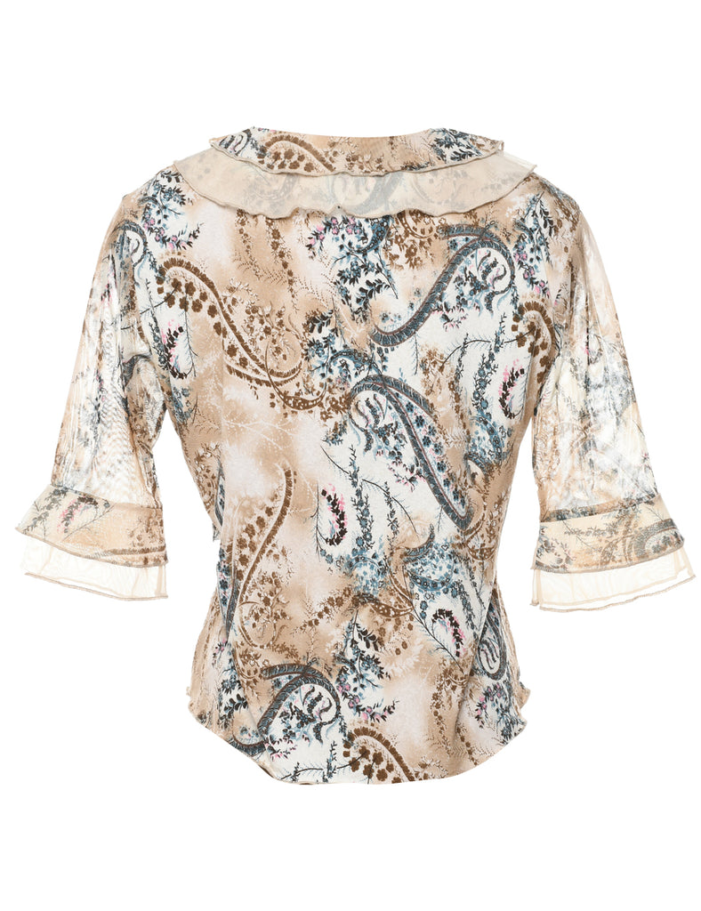 Floral Printed Top - M