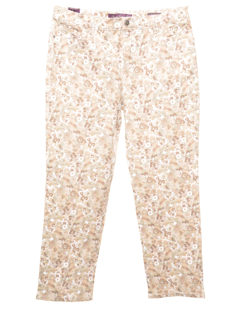 Floral Straight Fit Jeans - W34 L29