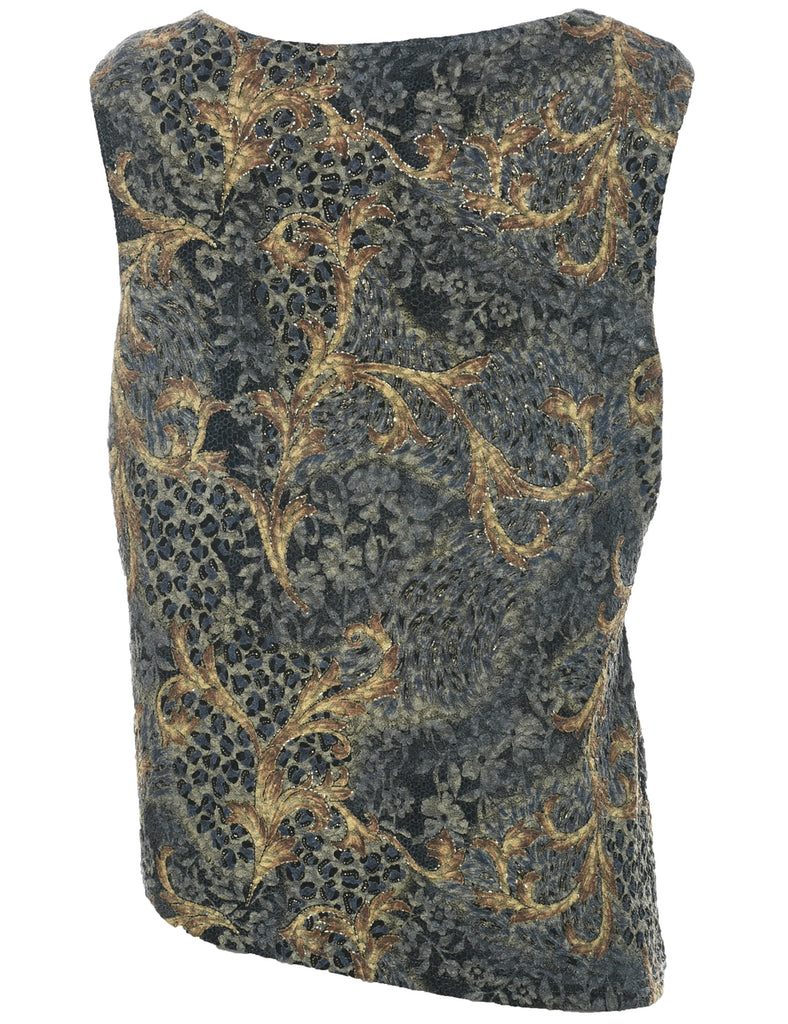Foliage Evening Top - L