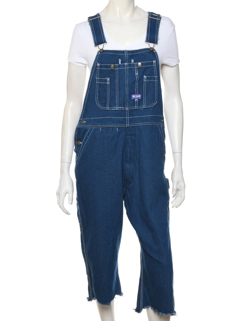 Frayed Hem Dungarees - W36 L26