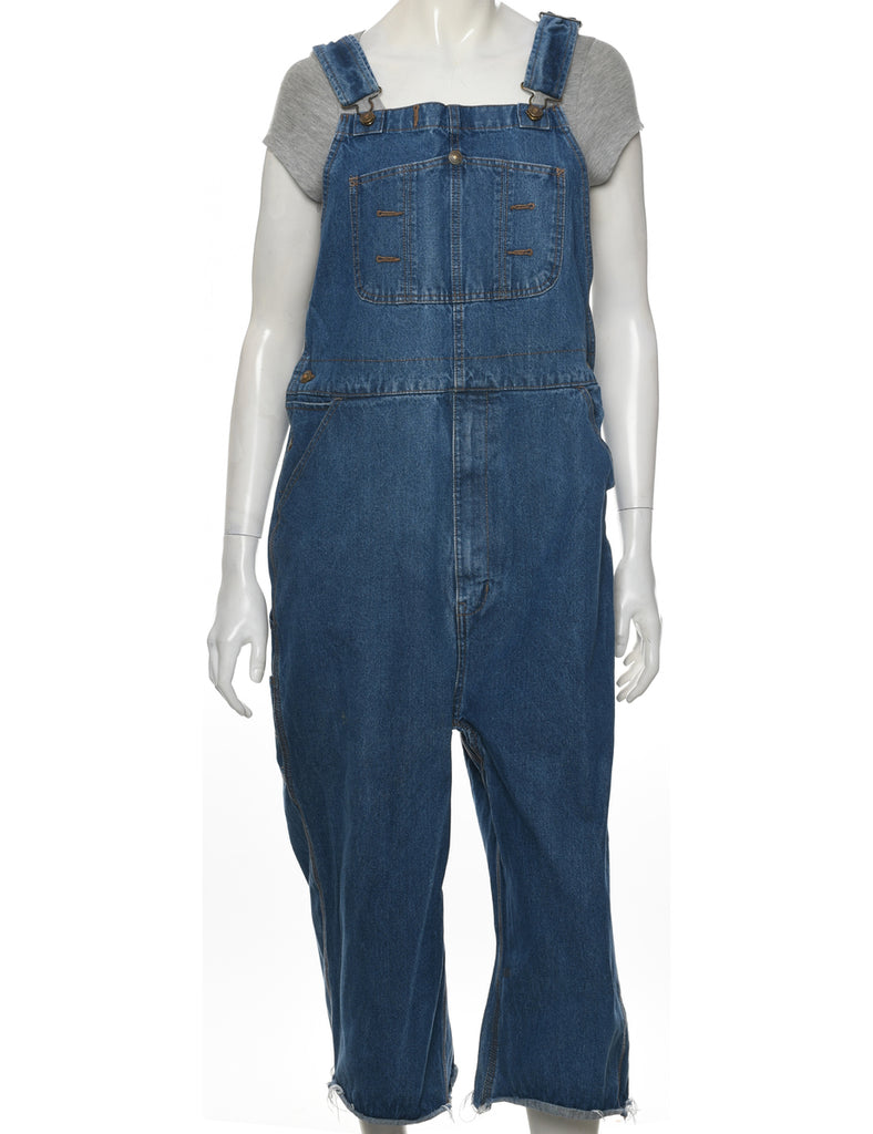 Frayed Hem Dungarees - W39 L17