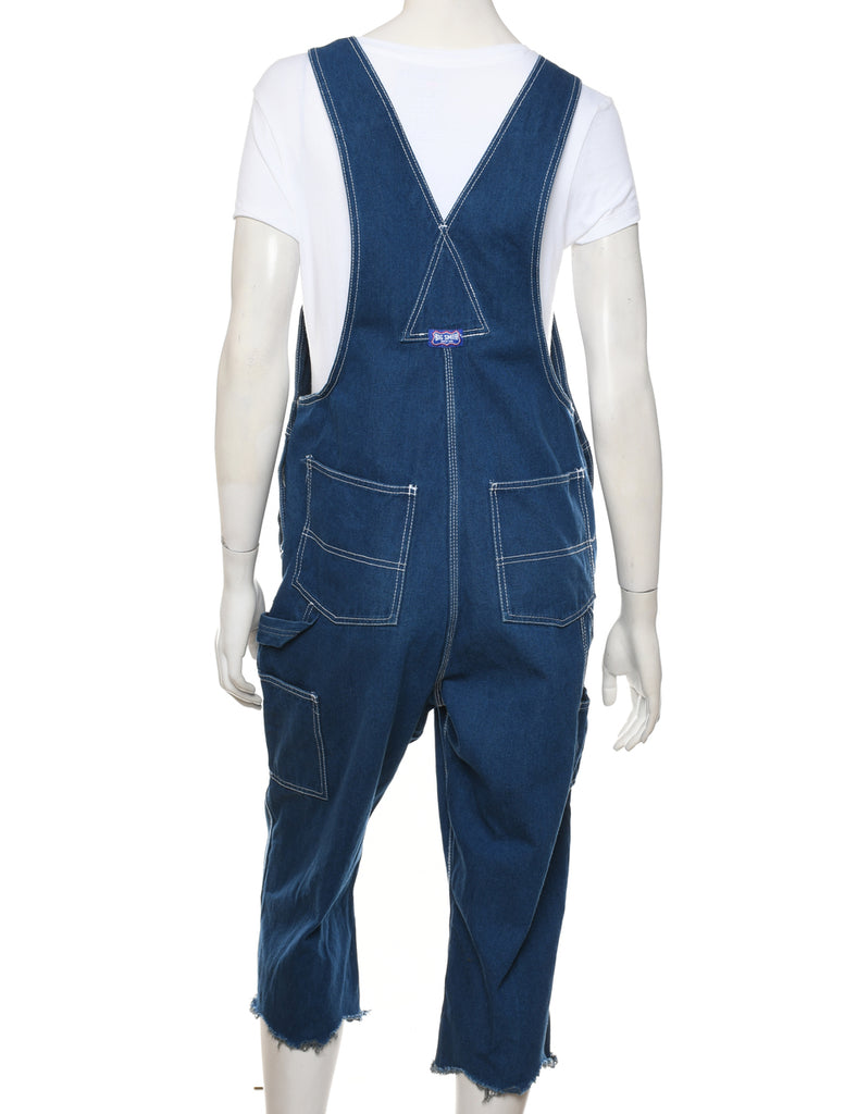 Frayed Hem Dungarees - W36 L26