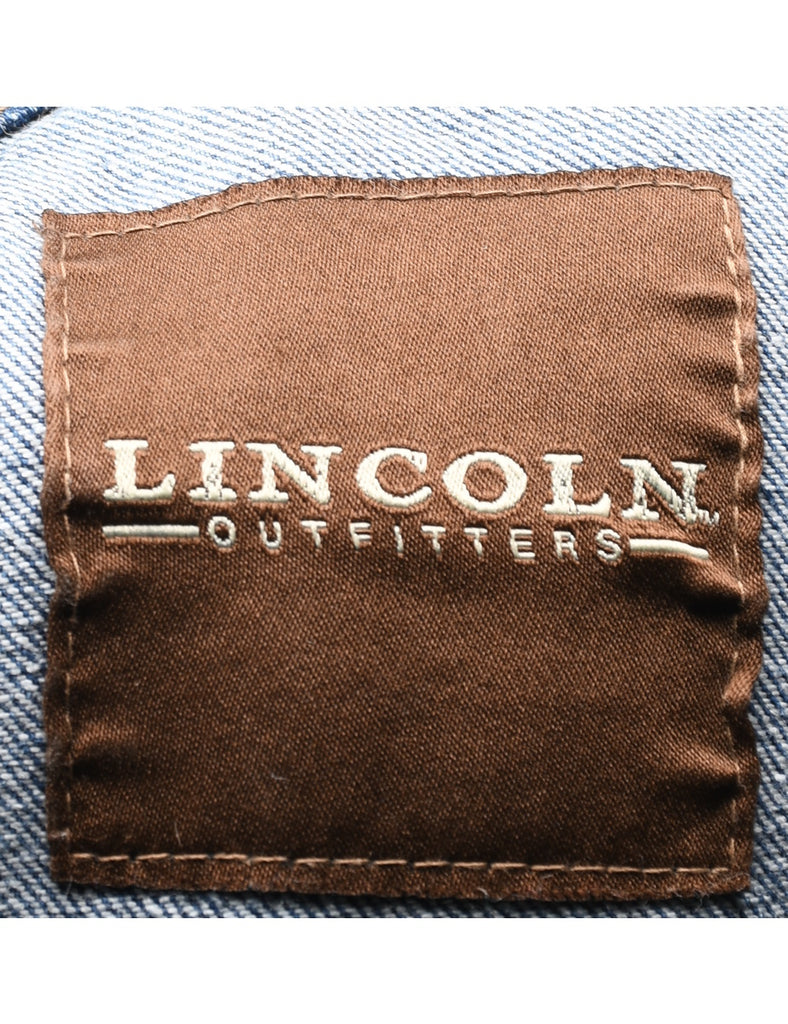 Frayed Hem Dungarees - W39 L17