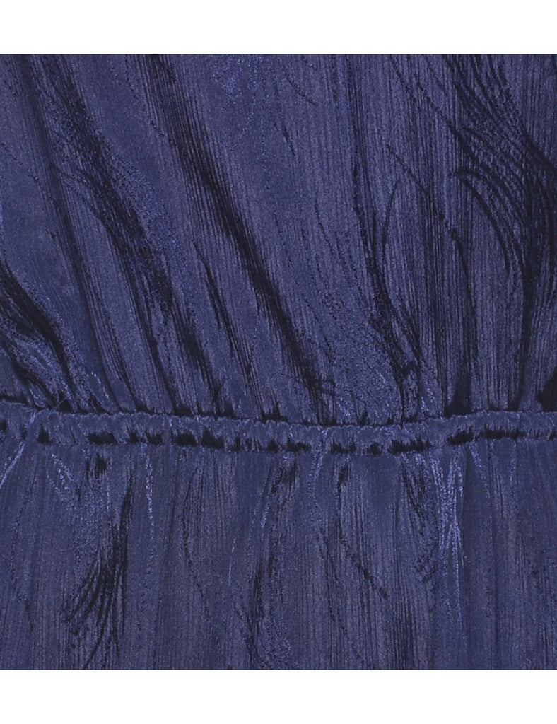 Frilly Navy Mini Dress - S