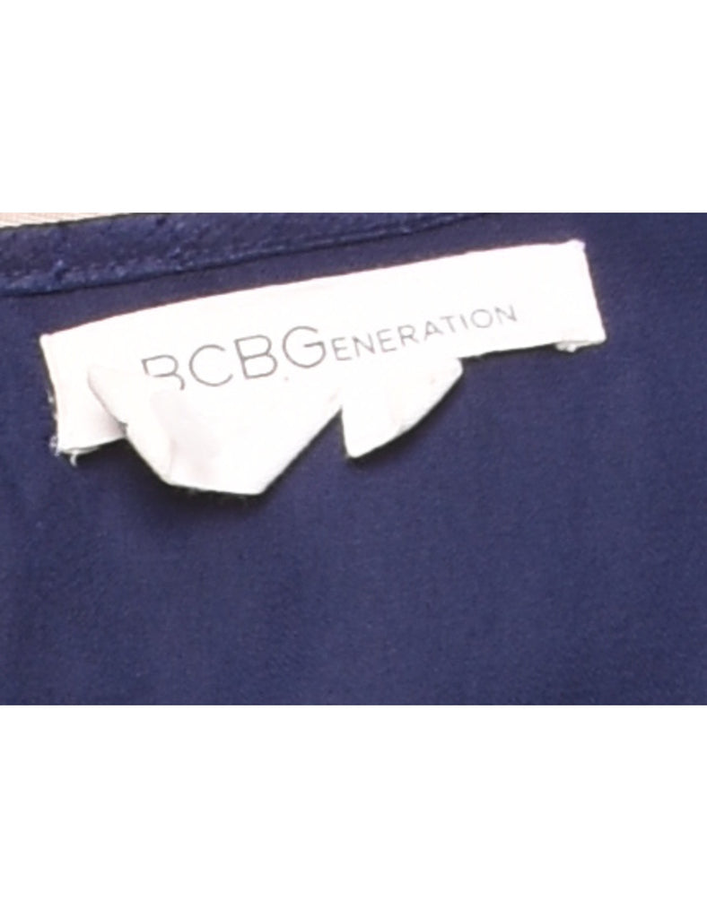 Frilly Navy Mini Dress - S