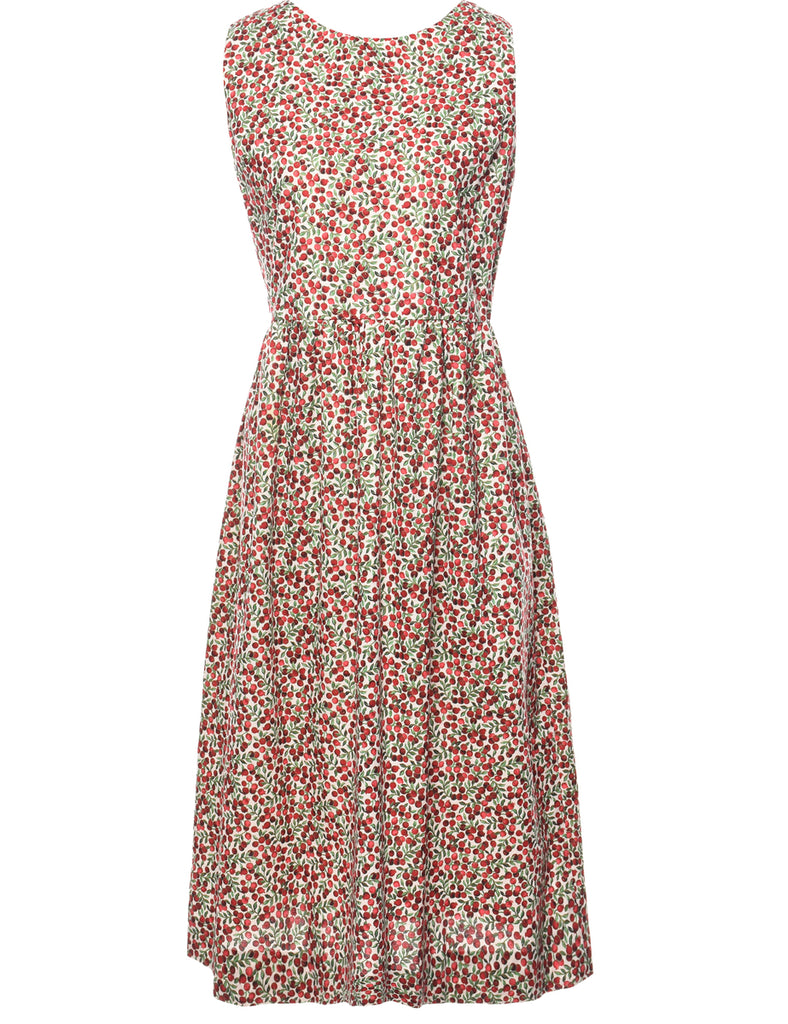 Fruit Print Dress - L