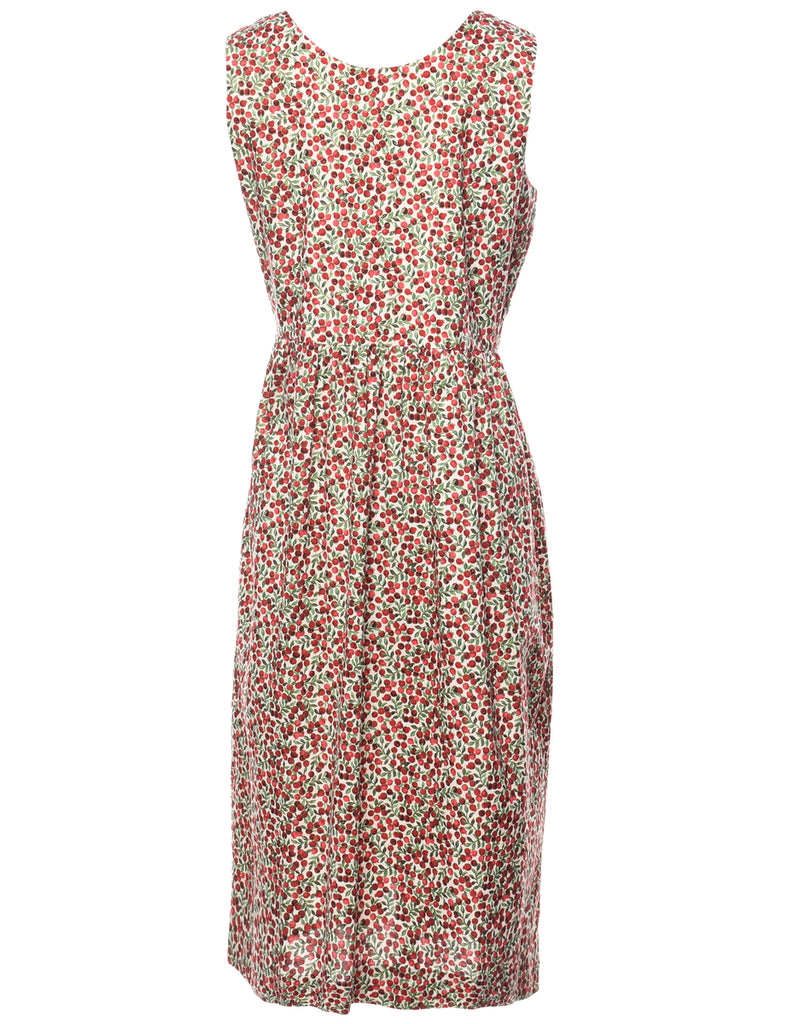 Fruit Print Dress - L
