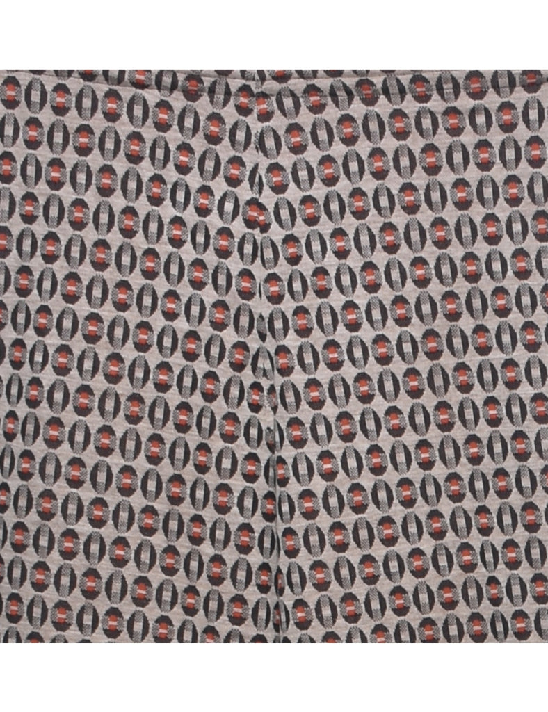 Geometric Pattern 1970s Trousers - W28 L31