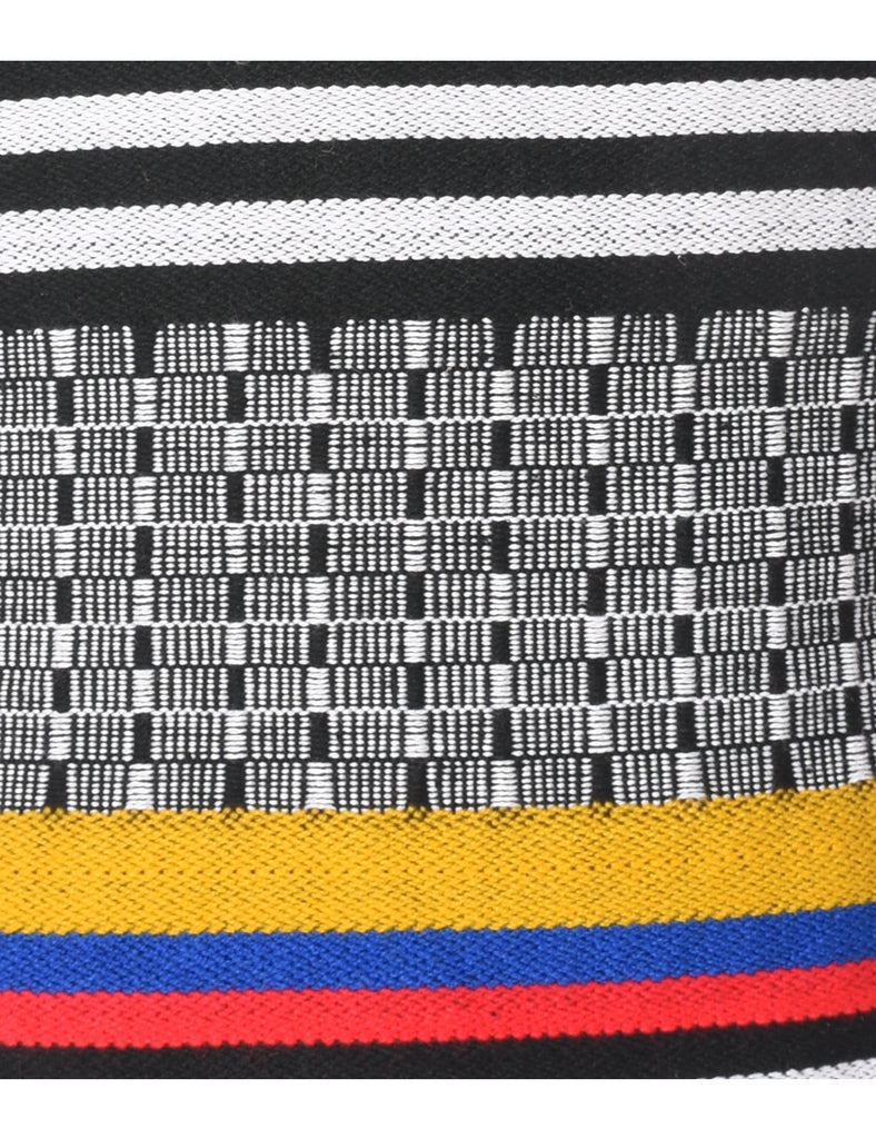 Geometric Pattern Hobo Bag - S